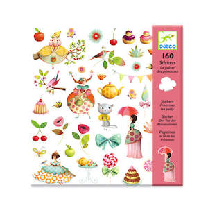 Djeco: 160 Stickers Princess Tea Party