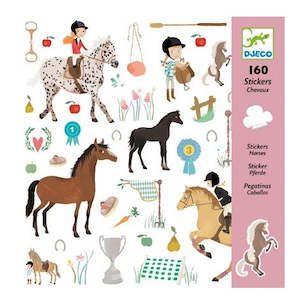 Djeco: 160 Stickers Horses