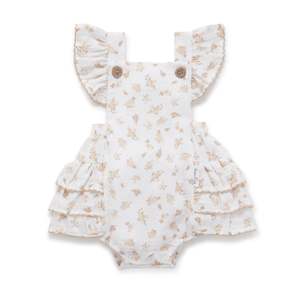 Aster & Oak Sable Floral Muslin Playsuit