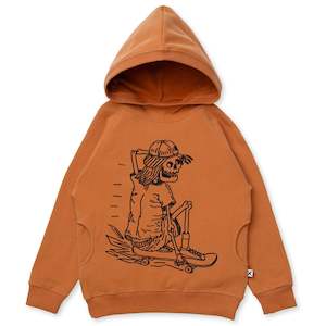 Minti Turbo Skeleton Furry Hood Rust