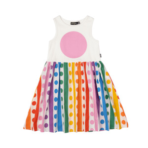 Rock Your Kid Rainbow Drops Singlet Dress