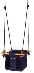 Solvej Baby and Toddler Canvas Swing, Midnight Blue