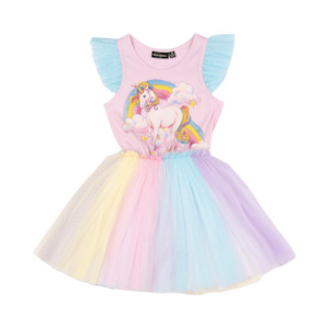 Rock Your Kid Unicorn Rainbow Singlet Circus Dress