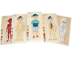 Discoveroo Boy 5 Layer Body Puzzle