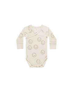 Quincy Mae Side Snap Bodysuit Lions