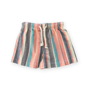 Grown Summer Stripe Cotton Short