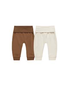 Baby Clothing Shorts Pants: Quincy Mae Baby Pant Set Cinnamon | Natural