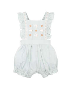 Minihaha Sweet Spot Embroidered Overall Sage