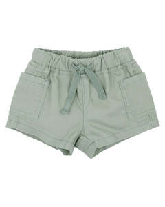 Baby Clothing Shorts Pants: Minihaha Boys Green Shorts Sage Green