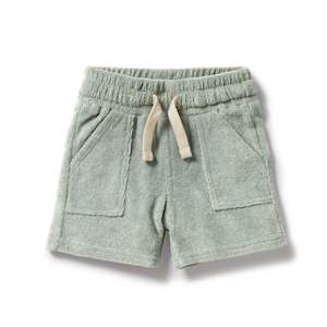 Baby Clothing Shorts Pants: Wilson & Frenchy Organic Terry Short Pistachio