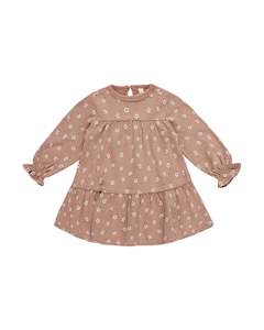 Baby Clothing Dresses Bloomers: Quincy Mae Tiered Jersey Dress Rose Ditsy