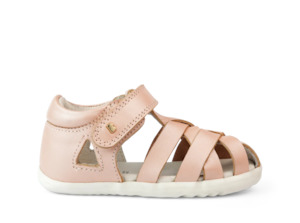 Baby Footwear: Bobux Step Up Tropicana II Seashell Shimmer