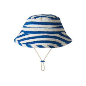 Baby Hats Bonnets: Nature Baby Bucket Sunhat Terry Mariner Stripe