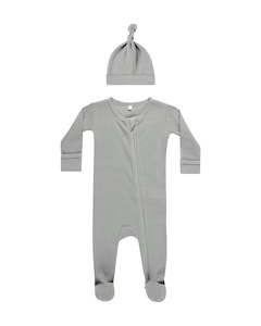 Baby Sleepwear: Quincy Mae Waffle Sleep Set Dusty Blue