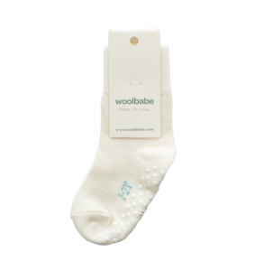 Baby Socks Tights: Woolbabe Sleepy Socks Natural