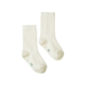 Nature Baby Organic Wool Rib Socks Natural