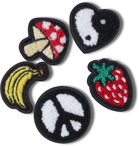 Lifestyle Toys Outlet: Jibbitz Peace and Love Tufted Patch 5 Pack