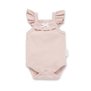 Aster & Oak Pink Rib Singlet Onesie