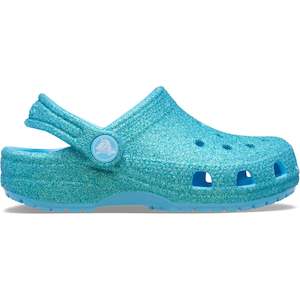 Baby Footwear: Crocs Classic Iridescent Glitter Clog Toddlers Tinted Glass