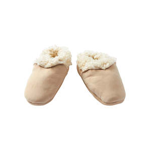 Baby Socks Tights: Nature Baby Lambskin Booties Cream