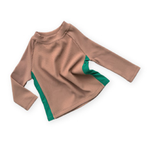 Baby Swimwear: Grown Long Sleeve Rashie Toffee