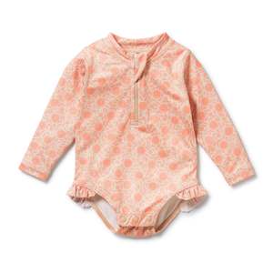 Baby Swimwear: Wilson & Frenchy Long Sleeve Swimsuit Amelie Floral