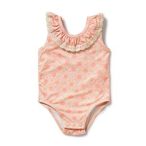 Baby Swimwear: Wilson & Frenchy Crochet Swimsuit Amelie Floral