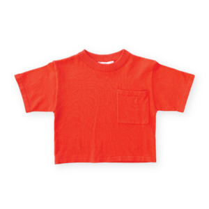 Grown Knitted Pocket Tee Rosso