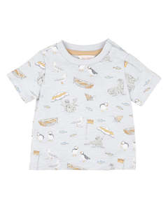 Baby Tops Jumpers: Minihaha Tee Puffin Print