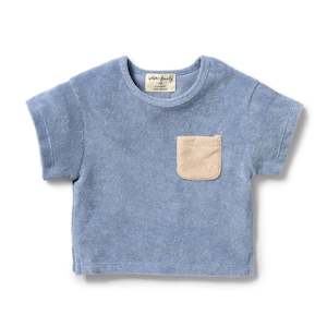 Wilson & Frenchy Organic Terry Tee Dusty Blue