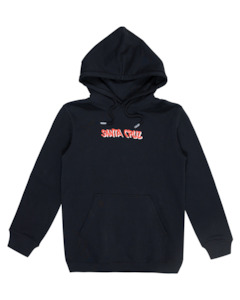 Boys Jumpers Jackets: Santa Cruz Screaming Wave Strip Hoodie Black