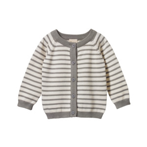 Boys Jumpers Jackets: Nature Baby Piper Cardigan Brook Sailor Stripe