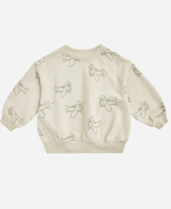 Rylee & Cru Relaxed Sweatshirt Airplanes Haze