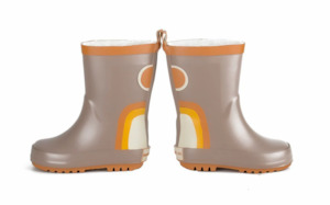 Boys Rainwear: Grech & Co Children's Rain Boot Rainbow Stone