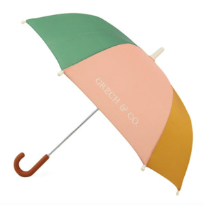 Boys Rainwear: Grech & Co UV Protection Kids Umbrella Sunset & Wheat