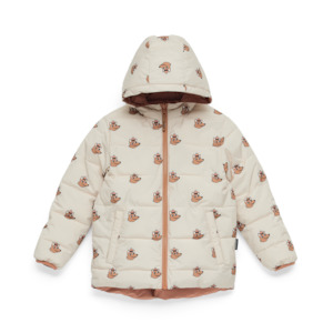 Crywolf Reversible Eco Puffer Terracotta Wolf