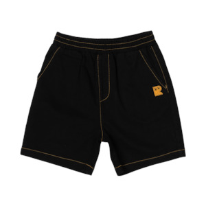 Rock Your Kid Black Wash Denim Shorts