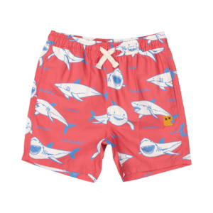 Rock Your Kid Happy Sharks Boardshorts