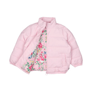 Girls Jumpers Jackets: Rock Your Kid Pink Padded Jacket With Lining