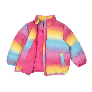 Rock Your Kid Rainbow Padded Jacket With Lining