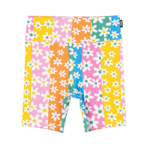 Rock Your Kid Floral Stripes Bike Short