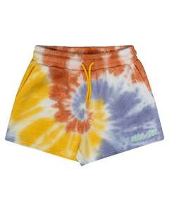 Santa Cruz Tropic Strip Shorts Gold Tie Dye