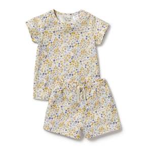 Wilson & Frenchy Organic Short Sleeved Pyjamas Little Meadow