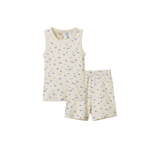 Nature Baby Singlet Pointelle Pyjama Set Daisy Print