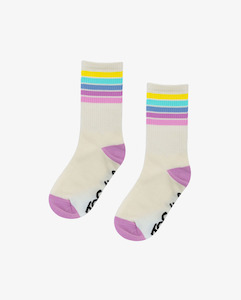 The Girl Club Rainbow Socks Cream