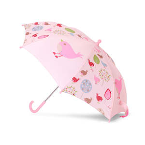 Girls Rainwear: Penny Scallan Umbrella Chirpy Bird