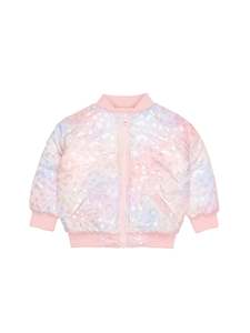 Huxbaby Rainbow Reversible Bomber Rosebud