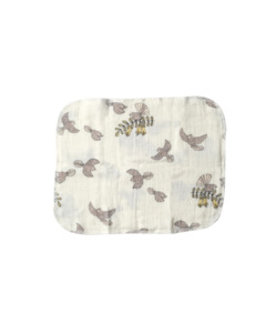 Babu Muslin Wash Cloth (6pk) NZ Forest Prints Fantail