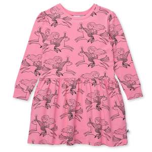 Minti Mermaid And Unicorn Dress Pink