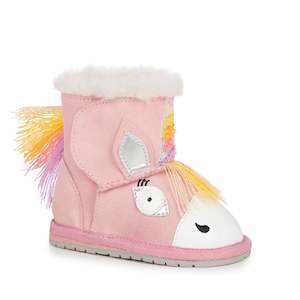 Baby Footwear: EMU Australia Magical Unicorn Walker Pale Pink